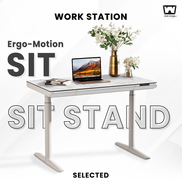 Work Station - Sit Stand โต๊ะปรับระดับอัตโนมัติ รุ่น Ergo-Motion Pro