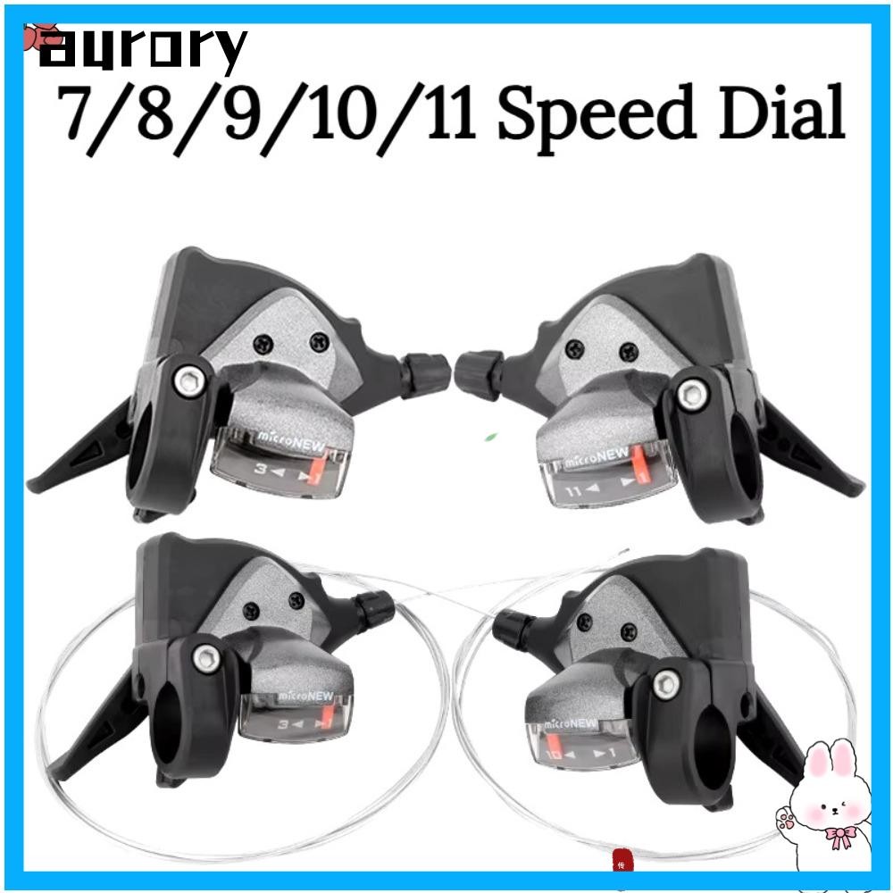 AURORY จักรยาน Levers Shifter, 7/8/9/10/11Speed Universal Mountain Bike Shifter, ทนทานซ้ายขวา Thumb 