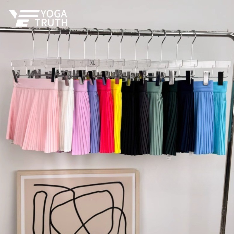 YOGATRUTHSports กระโปรงกระเป๋าด้านในพร้อมซับ Cool Feeliing กระโปรงจีบฟิตเนสเต้นรํา - รูปที่ 5