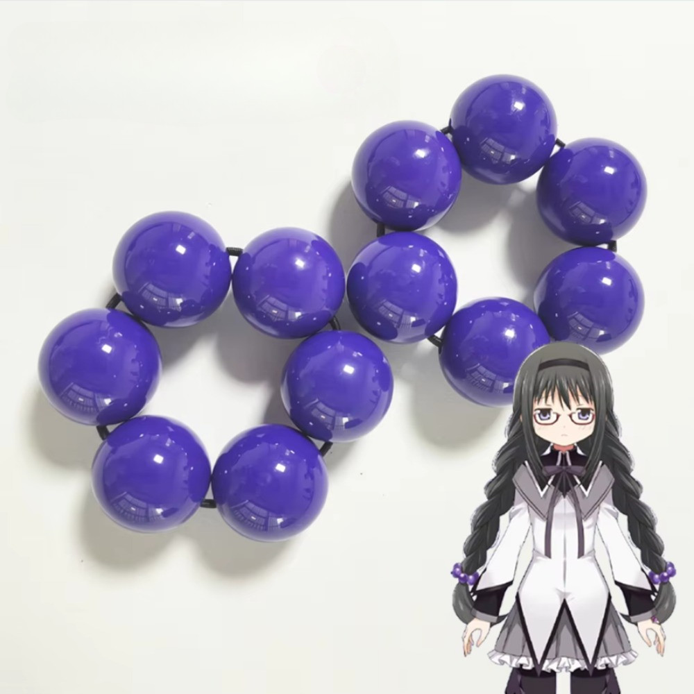 อะนิเมะ Puella Magi Madoka Magica ผม Ties Akemi Homura ริบบิ้น Scrunchies ฮาโลวีนแฟชั่น Man ผู้หญิงคอสเพลย์อุปกรณ์เสริมของขวัญ