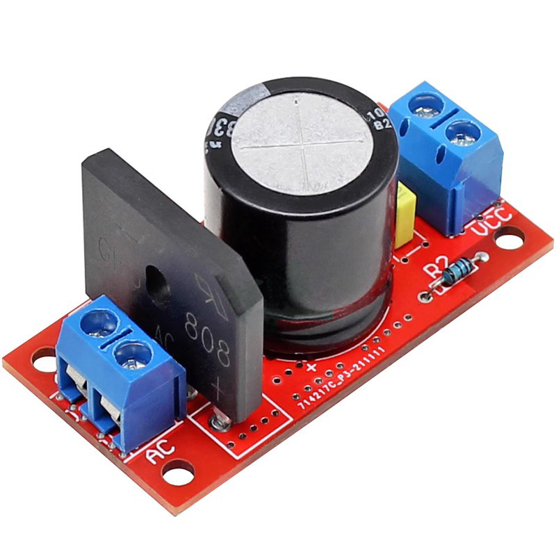 แหล่งจ่ายไฟเดี่ยว AC AC เป็น DC DC Rectifier กรอง Power Board 8A เครื่องขยายเสียงโมดูลวงจรเรียงกระแส LED 18V