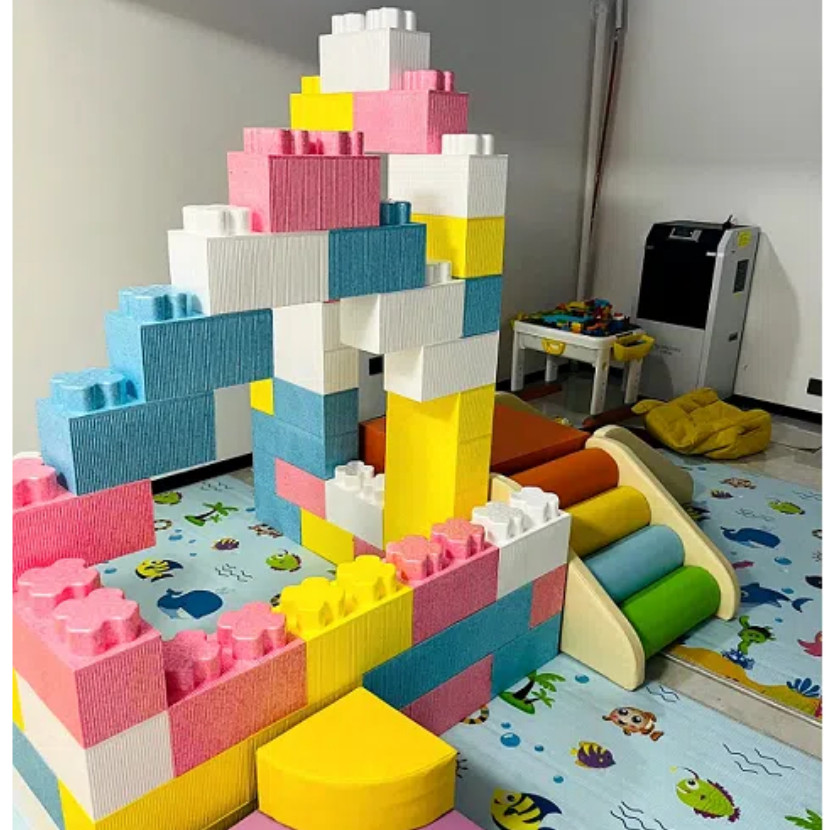 ((30 * 15 * 15 ซม.) 10 ชิ้นขนาดใหญ่ขนาดใหญ่ EPP Building Blocks Park โฟมขนาดใหญ่ปราสาทในร่มอิฐผนังรั้วเด็กสนามเด็กเล่นอาคารบล็อก