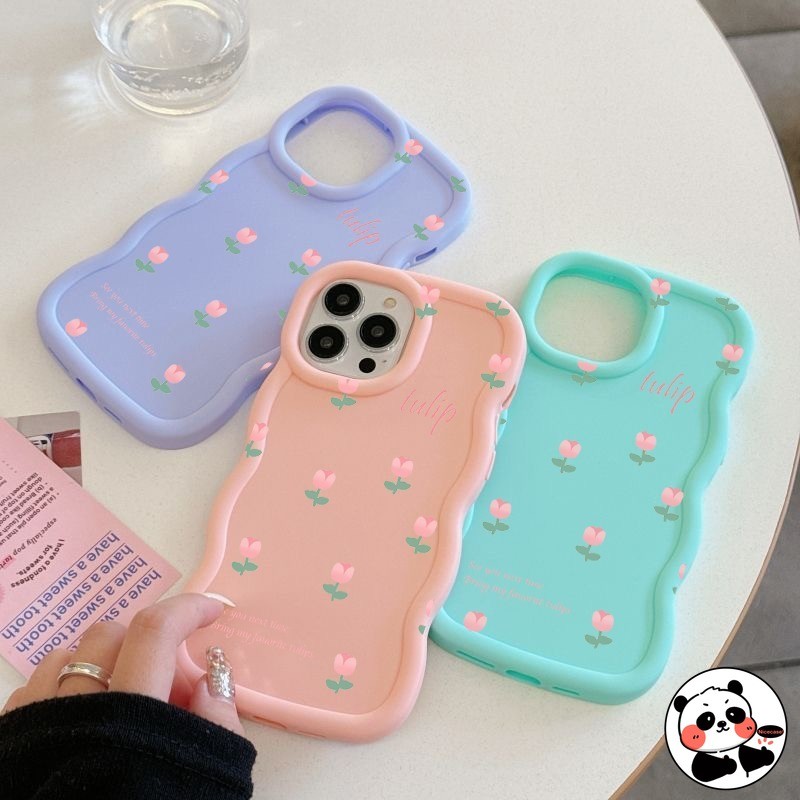 Ins สไตล์ 3D Wave สําหรับ Tecno Pop 9 8 7 Pro 6 GO 5 iTEL A80 A58 Pro A49 P55 5G 4G ฝาครอบดอกไม้น่าร