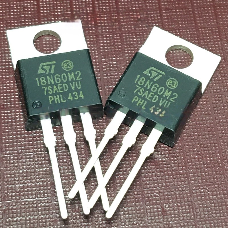 ((1 ชิ้น) ชิ้นส่วนอิเล็กทรอนิกส์ STP18N60M2 18N60M2 คลังสินค้าพร้อม TO-220 MOS Field Effect Power Tu
