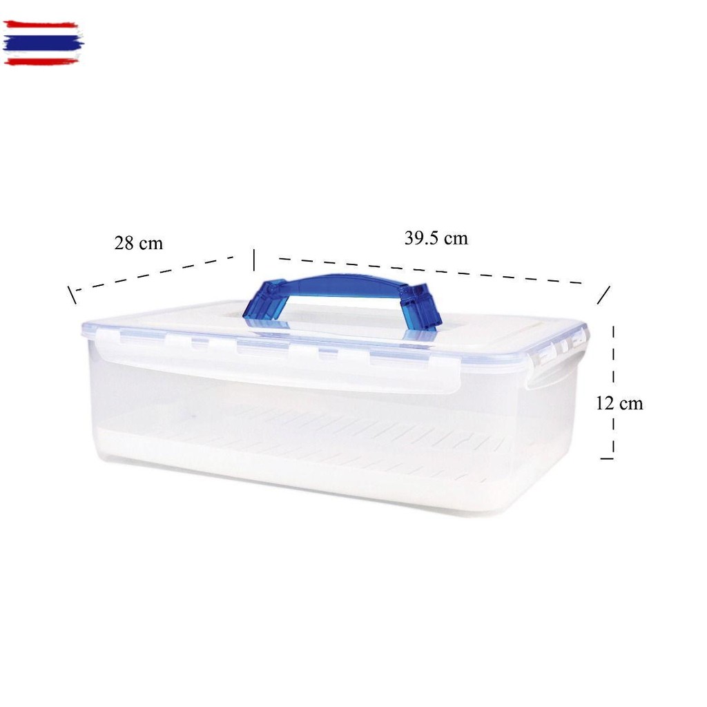 กล่องถนอมอาหาร กล่องสูญญากาศ ความจุ 10 ลิตร มีหูหิ้ว เชื้อราและแคทีเรีย เข้าไมโครเวฟได้ แรนด์ Super 