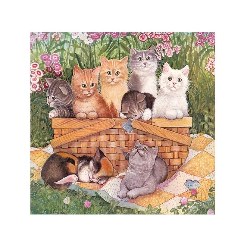 Agirl ผ้าพื้นหลังแมววินเทจภาพวาดสีน้ำมันศิลปะผ้าแขวนผนังห้องนอนแปลงเช่าหอพักภาพวาดตกแต่งพรม INS - รูปที่ 3