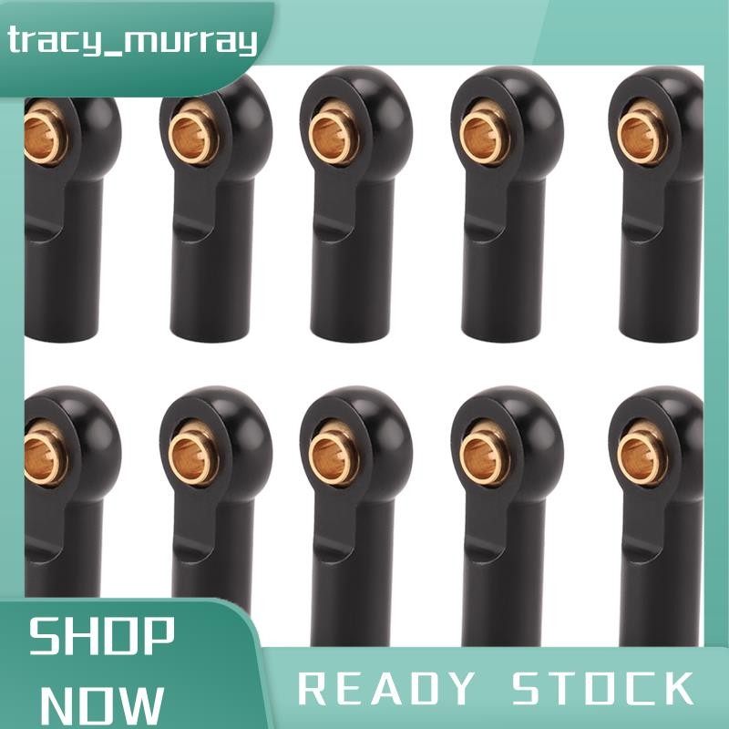 tracy_murray 10 ชิ้นโลหะ M3 Link Tie Rod End Ball Joint สําหรับ 1/10 RC รถ Crawler AXIAL SCX10 D90 D110 CC01