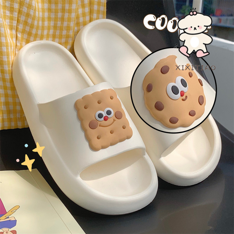 Xixitiao รองเท ้ าแตะฤดูร ้ อนบ ้ านในร ่ มสไตล ์ ใหม ่ น ่ ารักสบายนุ ่ มหนา Sole