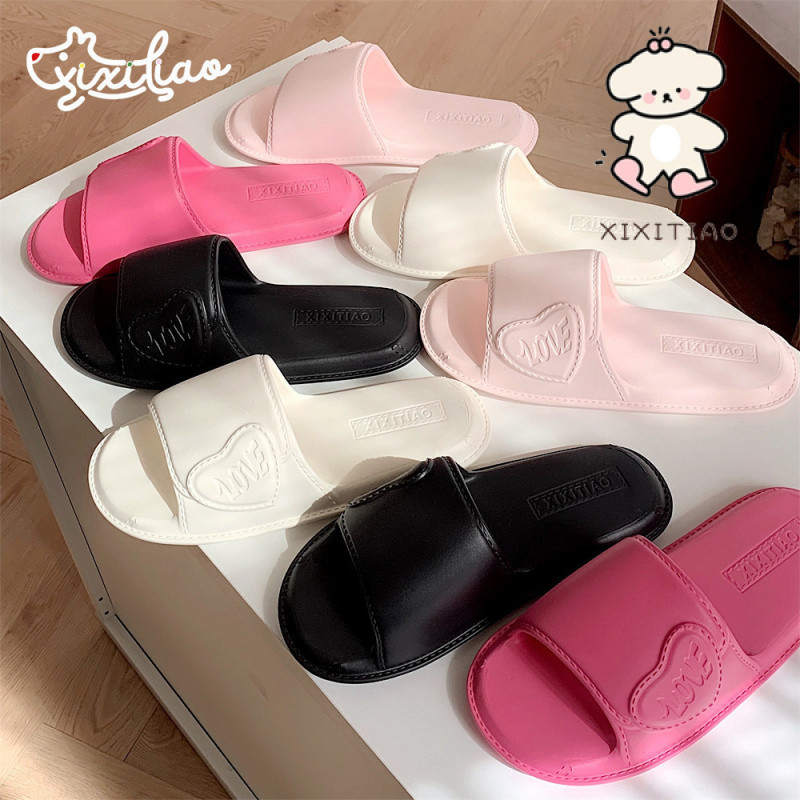 Xixtiao รองเท้าแตะหญิงเกาหลีรุ่นแฟชั่นในร่ม High-End Soft Sole eva ห้องน้ําสบาย