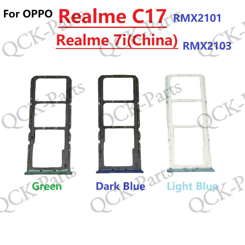 สําหรับ realme 7i (จีน) C17 RMX2101 RMX2103 ซิมการ์ดที่ใส่ถาดเปลี่ยน