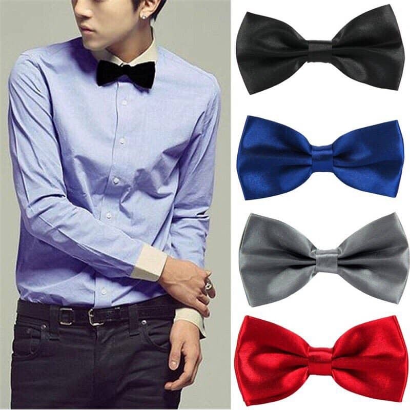 ปรับ Bowtie ผู้ชายคลาสสิกผ้าไหมซาตินสําหรับงานแต่งงานยืด Bow Tie เครื่องแต่งกายอย่างเป็นทางการแฟชั่น