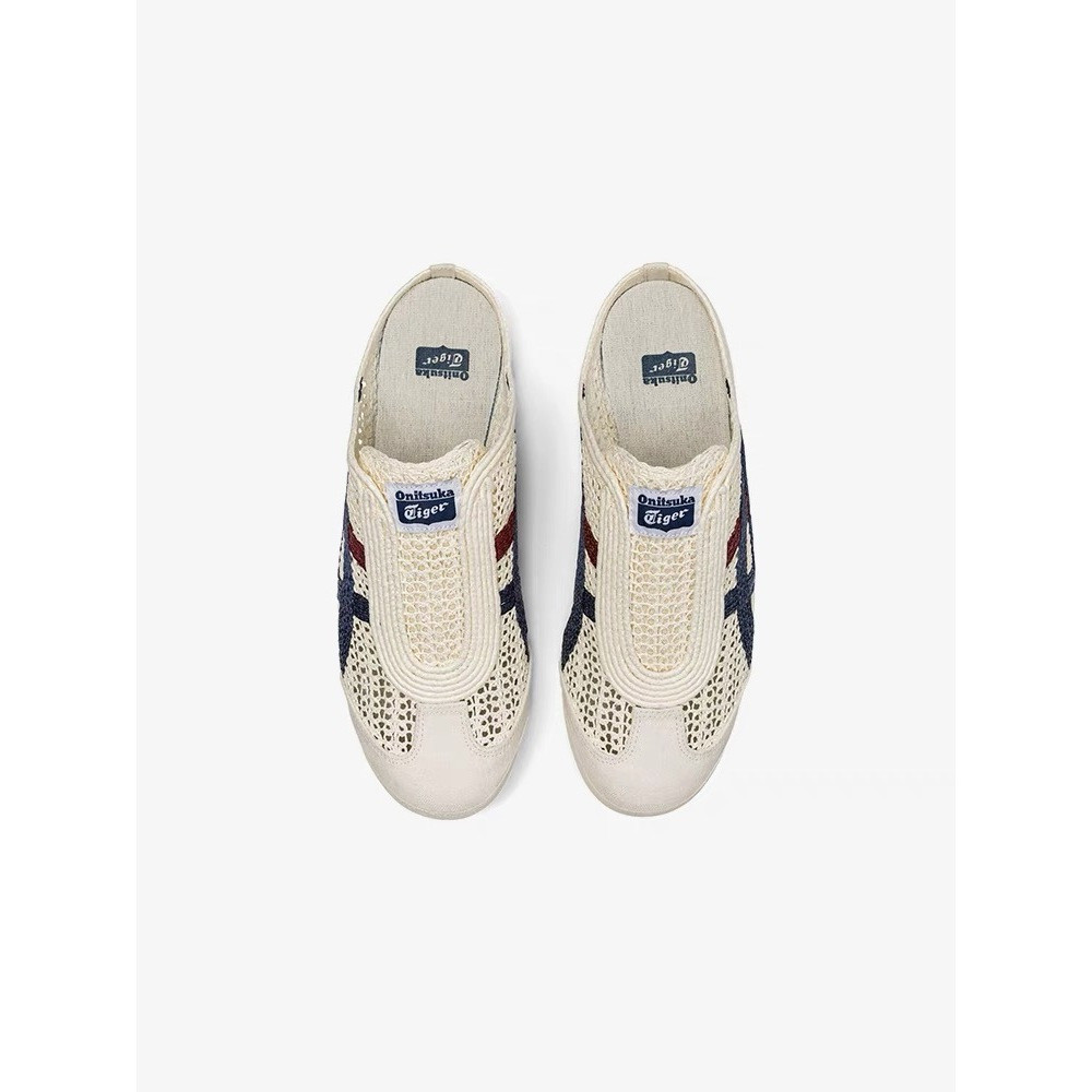 Onitsuka Mexico 66 SABOT ฤดูใบไม้ผลิฤดูร้อนรองเท้าแตะผู้ชายผู้หญิงรองเท้าแตะ 1183C123-103