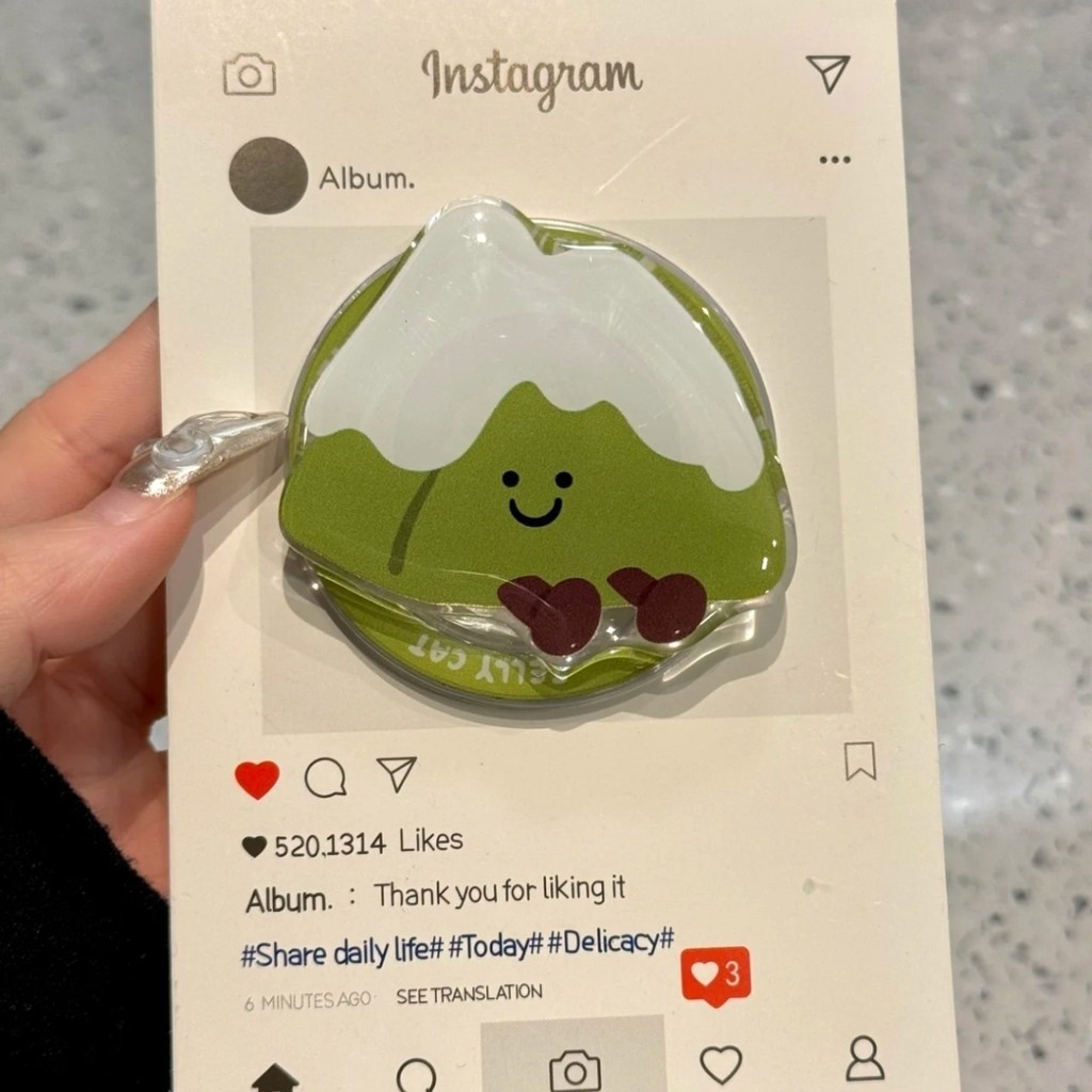 ขายึดแม่เหล็กภูเขาหิมะสีเขียวมัทฉะเหมาะสําหรับ ihone16promax เคสโทรศัพท์ Apple 15pro 14 สไตล์ใหม่ 13