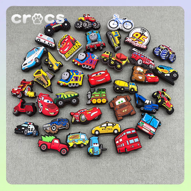 Jibbitz Crocs CARS Lightning McQueen DIY Crocs Jibbitz Crocs Charm Jibbitz Set
