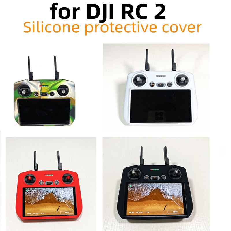 สําหรับ DJI Flip/NEO/AIR 3S/Mini 4 Pro RC 2 รีโมทคอนโทรลซิลิโคนฝาครอบป้องกันหน้าจอฝุ่นปก Drone ฝาครอบป้องกัน