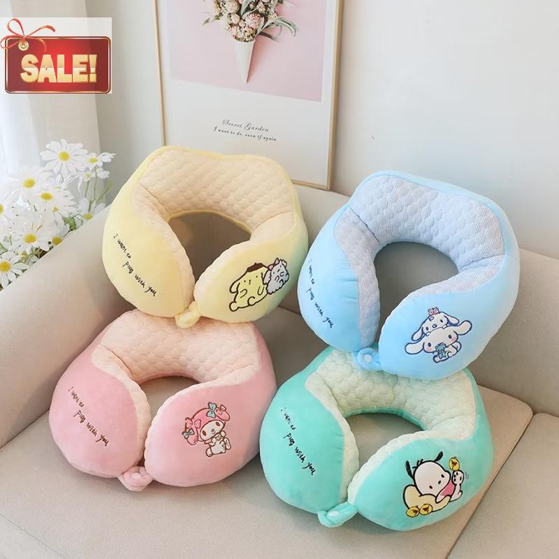 Bl Sanrio My Melody การ์ตูน Napping หมอน Office Nap หมอนรองคอเดินทางแบบพกพาเบาะนักเรียน U-Shape ปากมดลูกเบาะ A