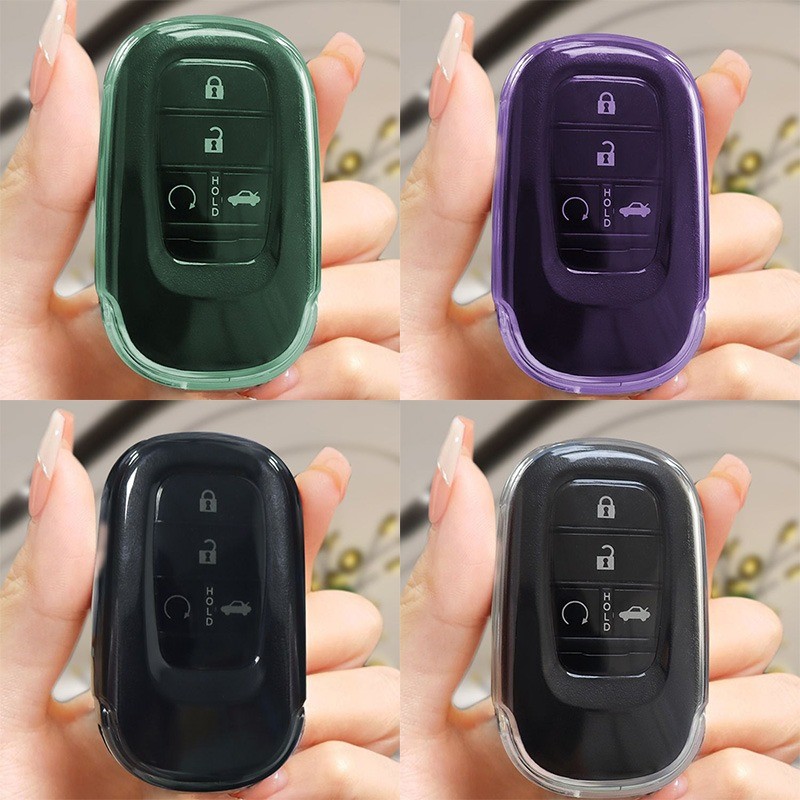 Honda All New HR-V 3th CRV gen5 2025 Civic 11th Civic RS 2023 HRV 2026 รีโมทคอนโทรลกุญแจยางนุ่ม TPU เคสกุญแจ Hyundai ฝาครอบกุญแจ