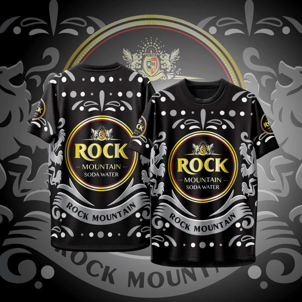 เสื้อกีฬา ลาย Rock Mountain เครื่องดื่มโซดา แขนสั้น&แขนยาว