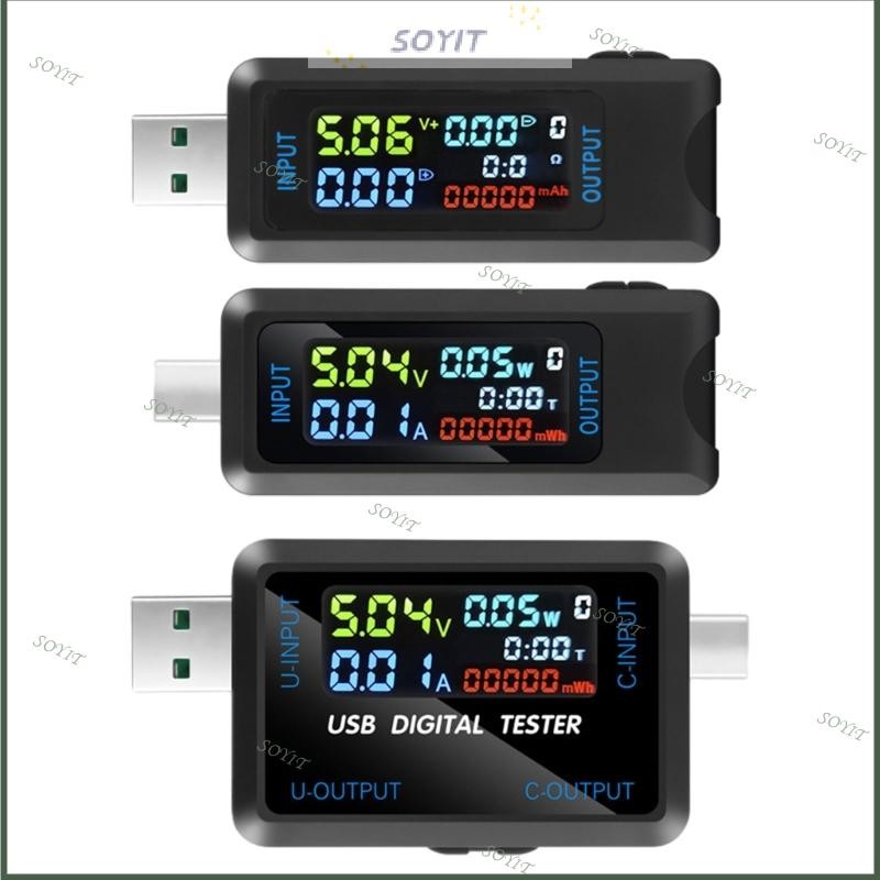 Soyit USB Tester Digital Voltmeter Amperimetro Current Voltage Meter USB Power Meter