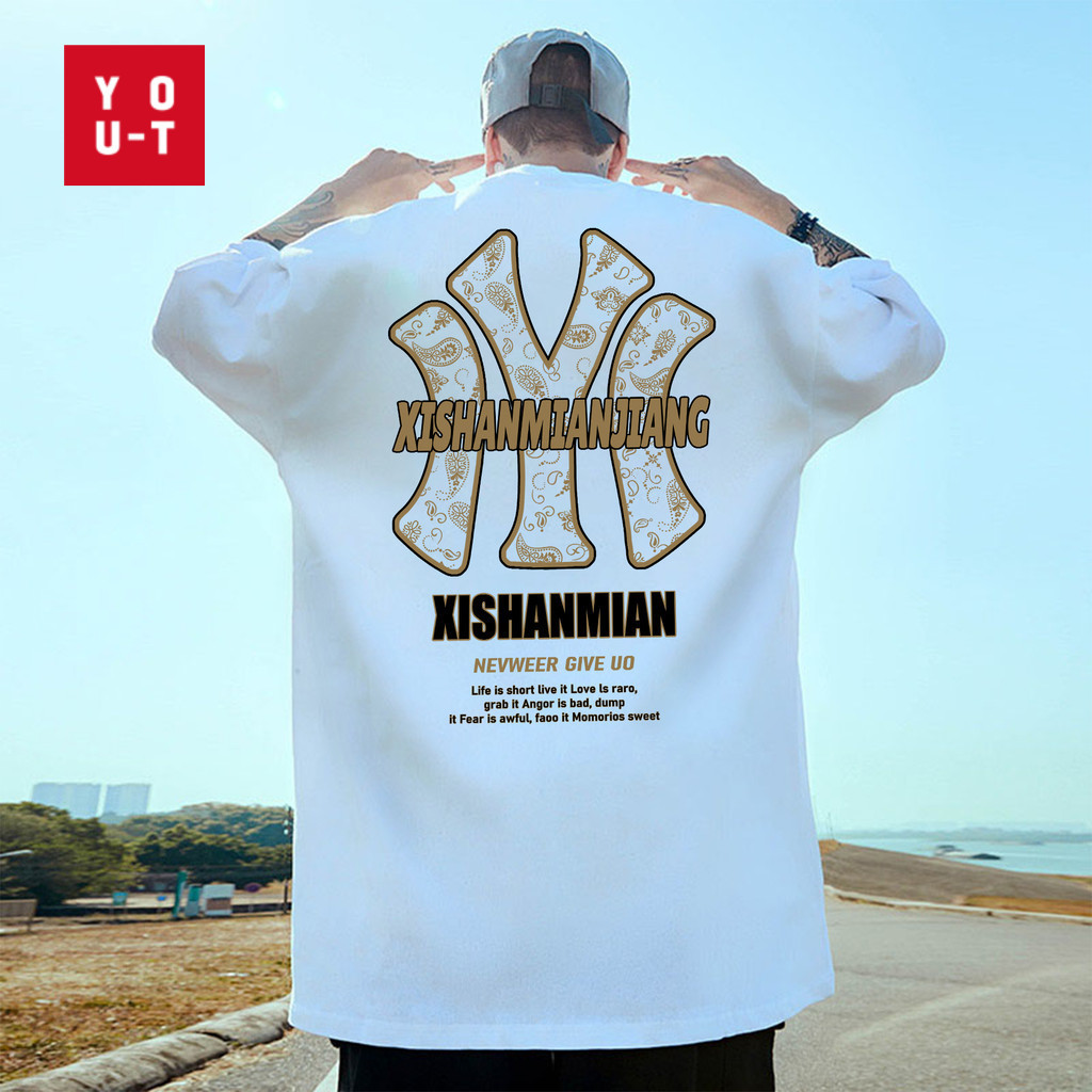 Y-T【จัดส่งจากประเทศไทย】🚀เสื้อยืดแขนสั้น ผ้าฝ้าย 100% เสื้อเชิ้ตผู้ชาย สวมใส่สบาย คุณภาพสูง เสื้อยืดผู้หญิง สไตล์ถนน