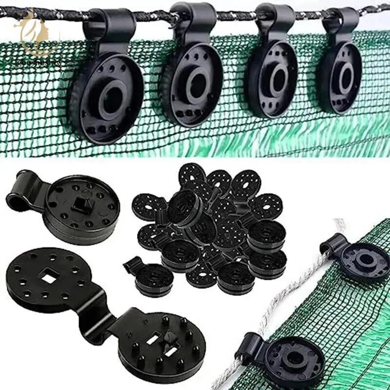 [GOY] 50 ชิ้น Shade ผ้าคลิป Shade ผ้า Clamps Grommets สําหรับตาข่ายสุทธิ Sunblock ผ้าในสวน Backyard เรือนกระจก Fixer TH
