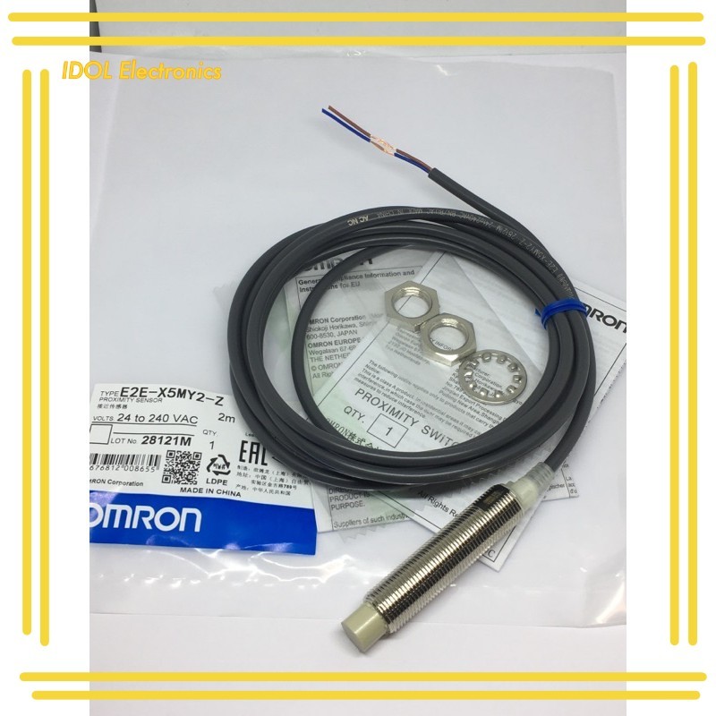 ราคาถูก! E2E-X5MY2-Z หัว 12mm ระยะจับ 5mm จับโลหะ 2สาย NC 24V-240VAC