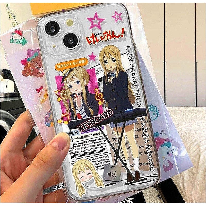 Manga Girl Transparent Phone Case 16 Promax 15 14 Plus 12 Pro 11 13 XSMAX XR X