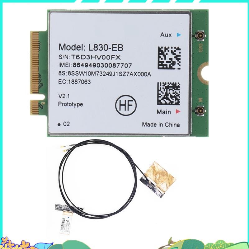 L830- การ์ด WiFi 4G + เสาอากาศโมดูลอุปกรณ์เสริมสําหรับ X280 T480 T580 P52S L480 L580 T490 T590 P53S 