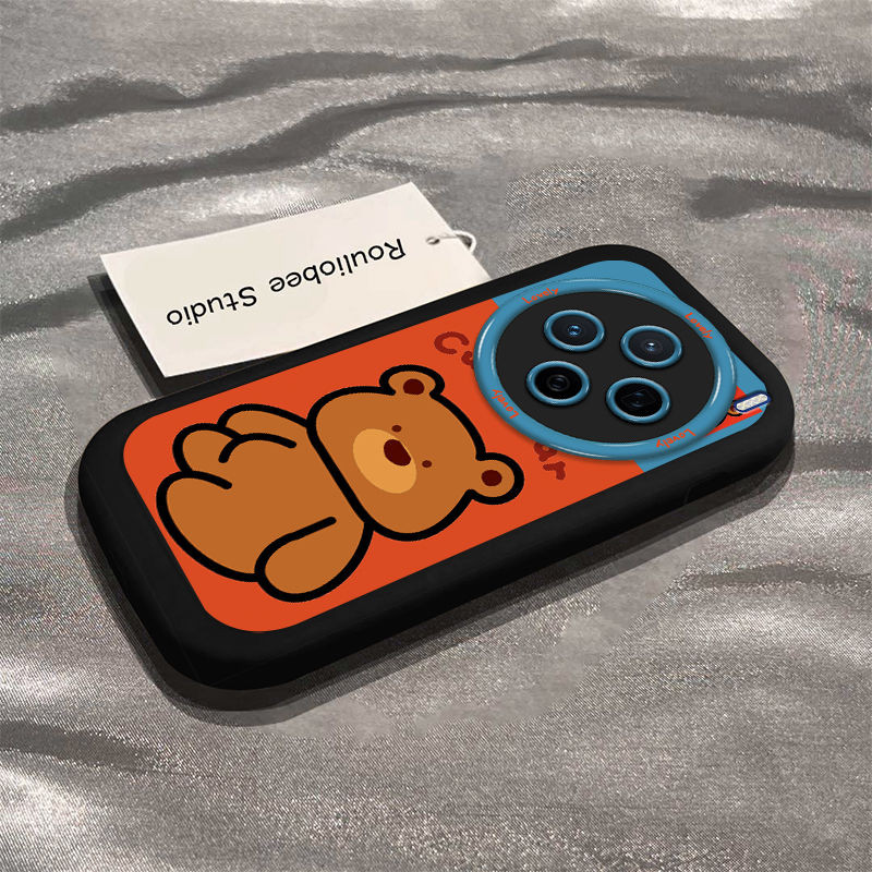 การ์ตูนน่ารักเหมาะสําหรับ vivoX200 Puff เคสโทรศัพท์ 200Pro รวมทุกอย่าง mini Shock-proof Soft เคสซิลิโคน