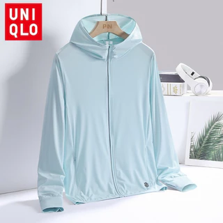 U+ เสื้อแจ็คเก็ต. สำหรับผู้หญิง แขนยาว มีฮู้ด กันแดด UV UPF 50+