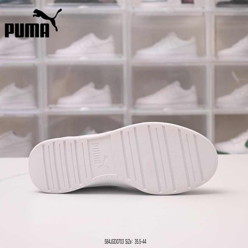 พูม่า PUMA X Rihanna Suede Platform - Original Patchwork Design Classic PUMA Sneakers รองเท้าบุรุษและสตรี รองเท้าบาสเกตบ