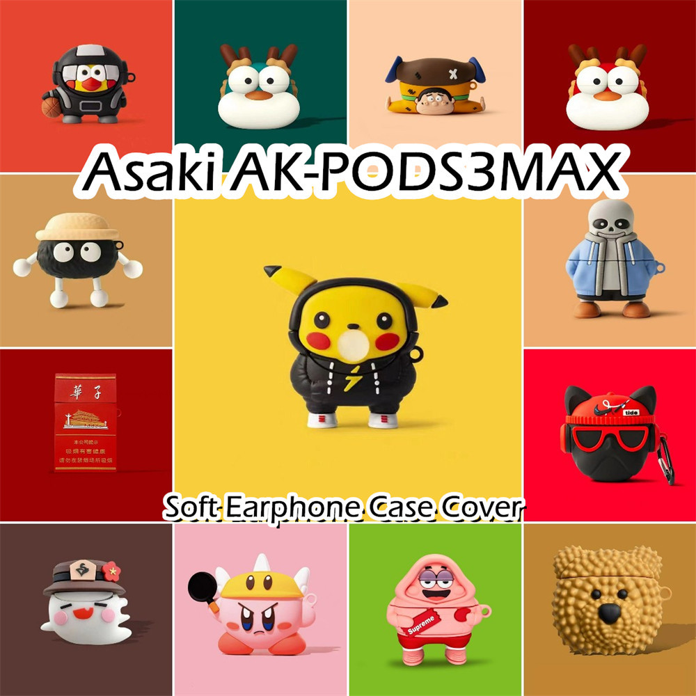 【ส่วนลด】เคสหูฟังซิลิโคนนิ่ม ลายการ์ตูน NO.3 สําหรับ Asaki AK-PODS3MAX