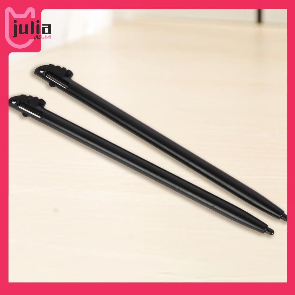 [Julia1.th] ใหม่ ปากกาทัชสกรีน พลาสติก สีดํา สําหรับ 3DS N3DS XL LL 2 ชิ้น
