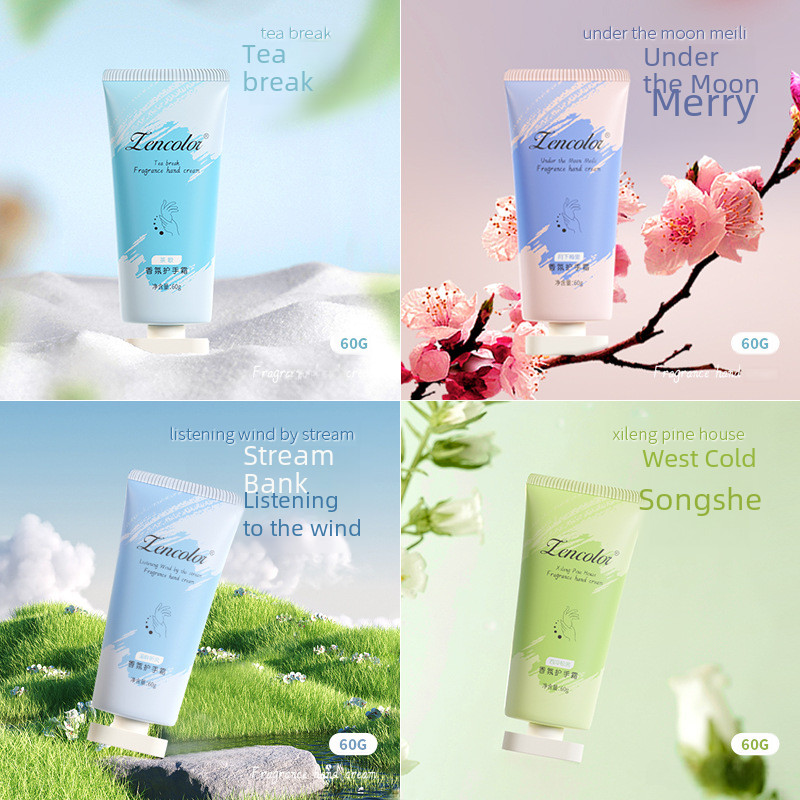 Spot Goods#Autumn and Winter Anti-Chapping Hand Cream Wholesale Moisturizing, Tender and Smooth Moisturizing Goat's Milk Vaseline Hand Cream Gift