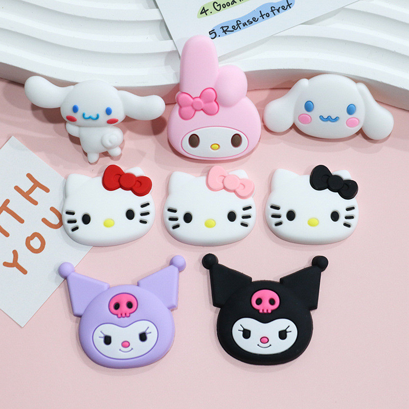 แผ่นยางนุ่ม ลายการ์ตูน Sanrio Cinnamon Dog Melody DIY สําหรับตกแต่งโทรศัพท์มือถือ รองเท้า กิ๊บติดผม ถ้วย
