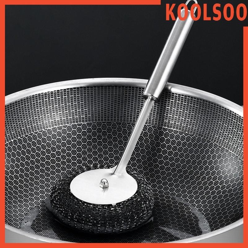 [Koolsoo] แปรงขัดผิว พร้อมที่จับ แปรงขัดขนเหล็ก แปรงทําความสะอาดห้องครัว สําหรับห้องครัว อ่างล้างหน้า เตาอบ ร้านอาหาร