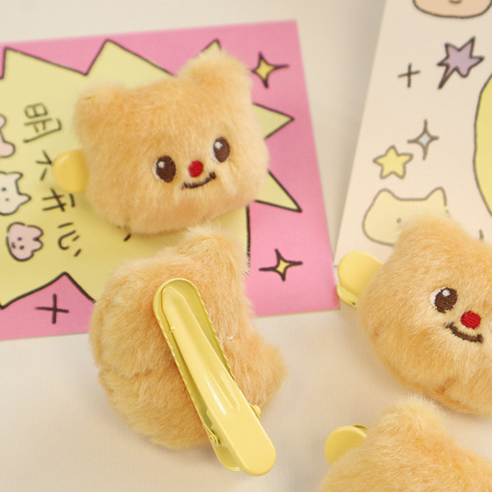 สาวหวาน ตุ๊กตา เนย ตุ๊กตาหมี กิ๊บติดผม การ์ตูน น่ารัก ด้านข้าง หน้าม้า เป็ด งอยปาก คลิป อุปกรณ์ผม
