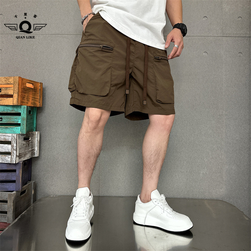 XL-8XL กางเกงขาสั้นคาร์โก้ ทรงหลวม พลัสไซซ์ สําหรับผู้ชาย กางเกงคาโก้ขาสั้น