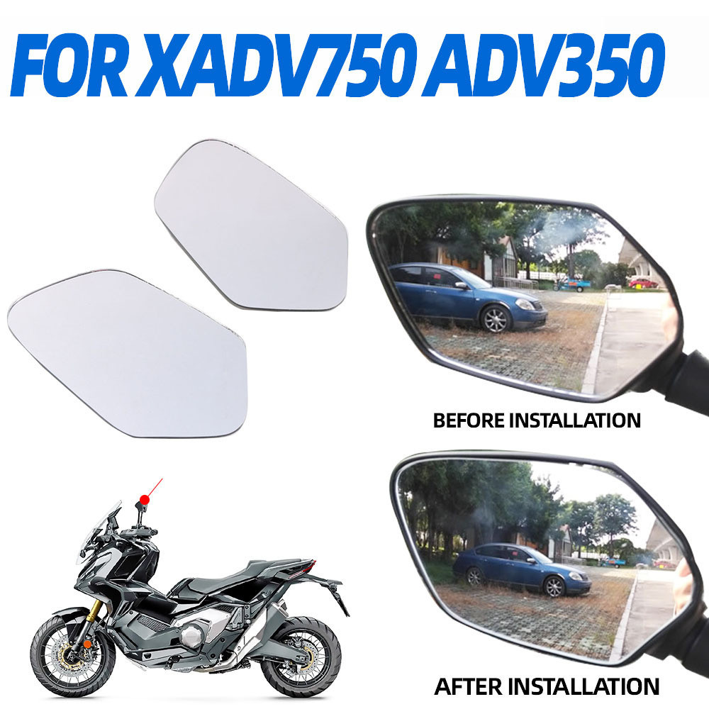 เหมาะสําหรับ Honda X-ADV 750 XADV750 รถจักรยานยนต ์ ดัดแปลงเลนส ์ มุมมองสนามขนาดใหญ ่ กระจกมองหลังกระจกนูน