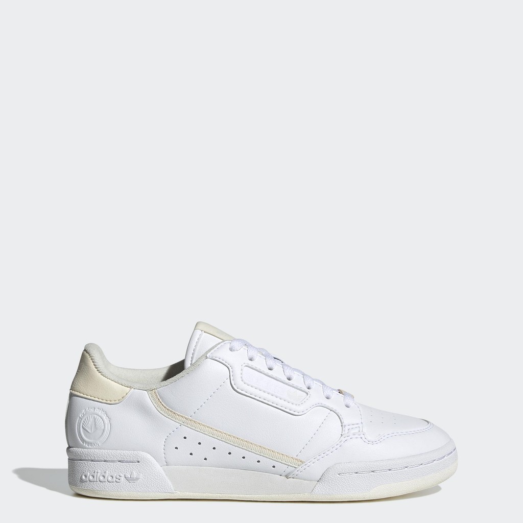 adidas ไลฟ์สไตล์ รองเท้าวีแกน Continental 80 ผู้หญิง สีขาว GZ0785