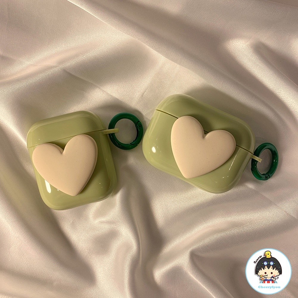 เคสหูฟังซิลิโคน แบบนิ่ม รูปหัวใจ สําหรับ Airpods 1 2 3 Pro
