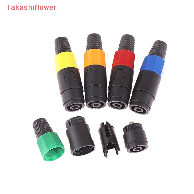 (Takashiflower Four Core Bayonet Connector ปลั ๊ กไมโครโฟนปลั ๊ กเสียงลําโพงเชื ่ อมต ่ อชายหญิงสีไมโครโฟน XLR Ohmic Plug