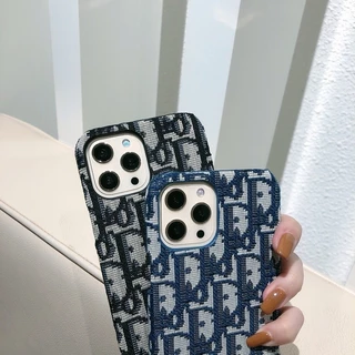15promax โทรศัพท์มือถือกรณีผ้าใบผ้าโลโก้โลหะสําหรับ iPhone 17 16 15 14 13 Pro Max 12 Pro Max 11 XS Max XR 7 8PLUS 7 8 6S Plus