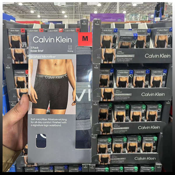 กางเกงใน ck กางเกงใน กางเกงในผู้ชาย CK Calvin Klein Boxer Boxer Cotton Sexy Antibacterial Mid Rise Boxer Shorts Authentic Miyo