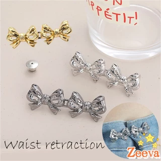 ZEEVA ตะขอกางเกง ชุดกระดุมโลหะ ปรับระดับได้ โ Pants button