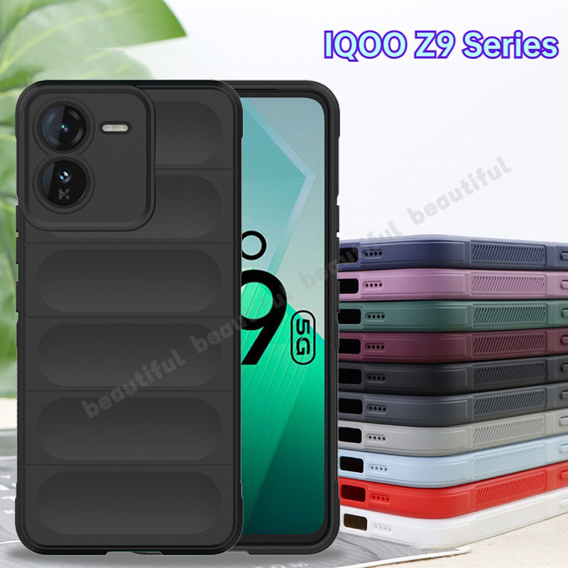 สําหรับ IQOO Z9 5GกรณีIQOO Z9X Z9 z9turboกรณีIQOOZ9X Z9 IQOO Z9 Xผิว-Friendyหรูหราซิลิโคนกันกระแทกป้