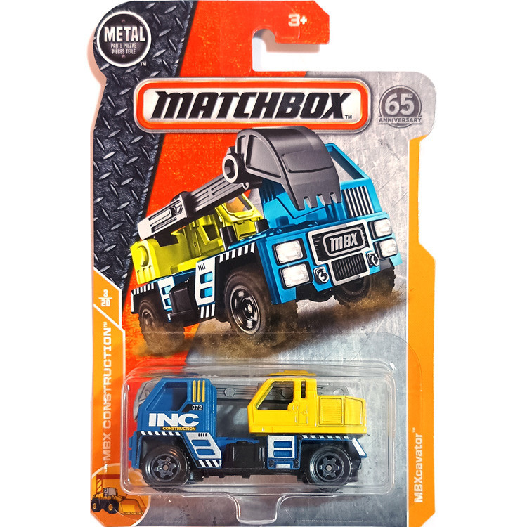 2018 เบอร ์ 033 Matchbox Matchbox City Hero Car MBX Cavator Excavator