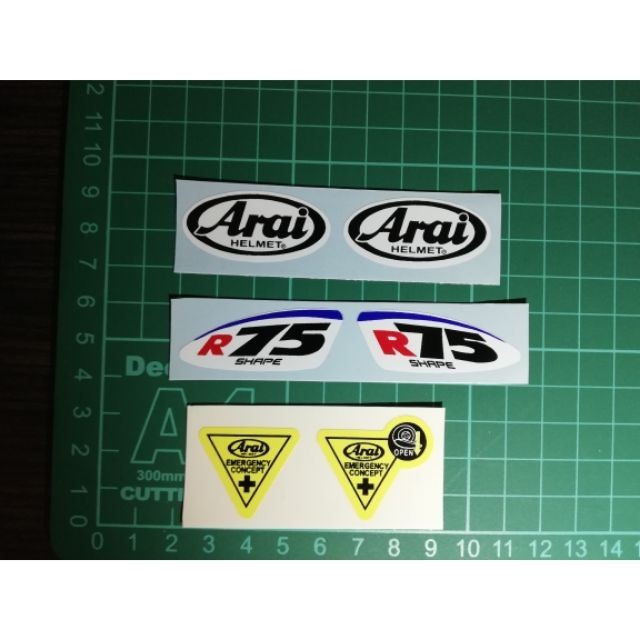 สติ๊กเกอร์ กระบังหน้า Arai สติ๊กเกอร์ หมวกกันน็อค Arai 1 ชุด