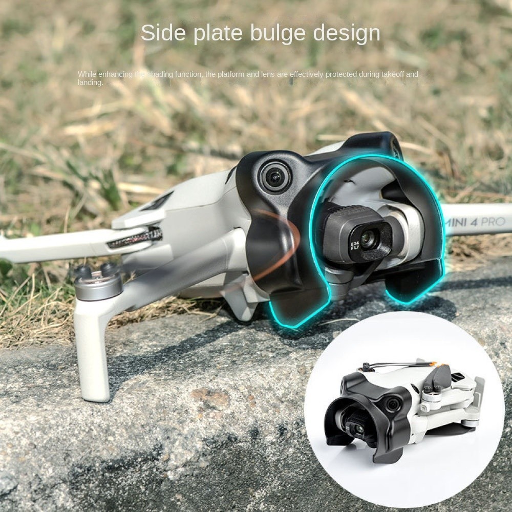 Drone ฝาครอบเลนส์สําหรับ Mini 4 Pro ฝาครอบป้องกันเลนส์ป้องกันแสงสะท้อนกล้อง Gimbal สําหรับ DJI Mini 4 Pro อุปกรณ์เสริม