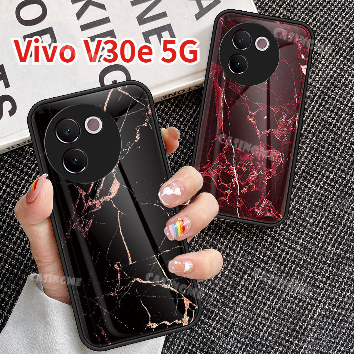 Vivo V30e 5G 2024 กระจกนิรภัยสําหรับ Vivo V30e V30 E VivoV30e V 30E Pro 5G 2024 กันกระแทกนุ ่ มปกหลั